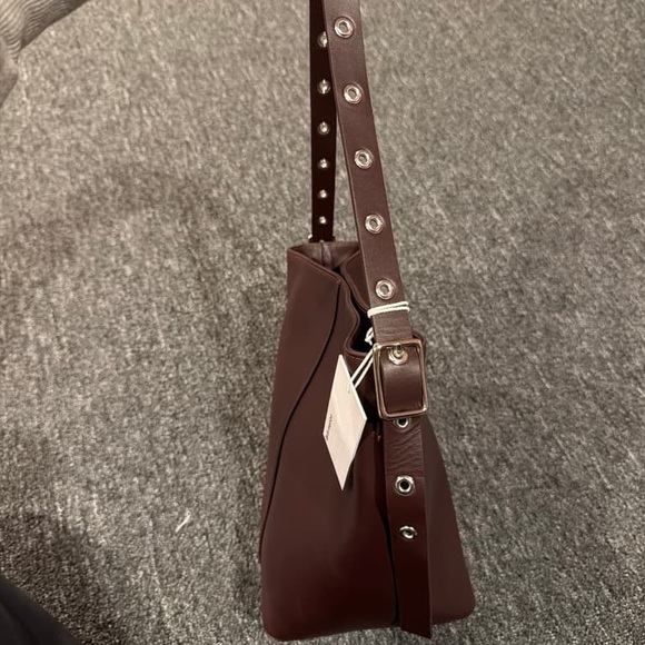 Reformation Dark Brown Leather Shoulder Bag - Picture 5 of 11